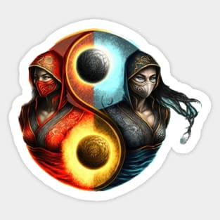 Ninja Twins Sticker